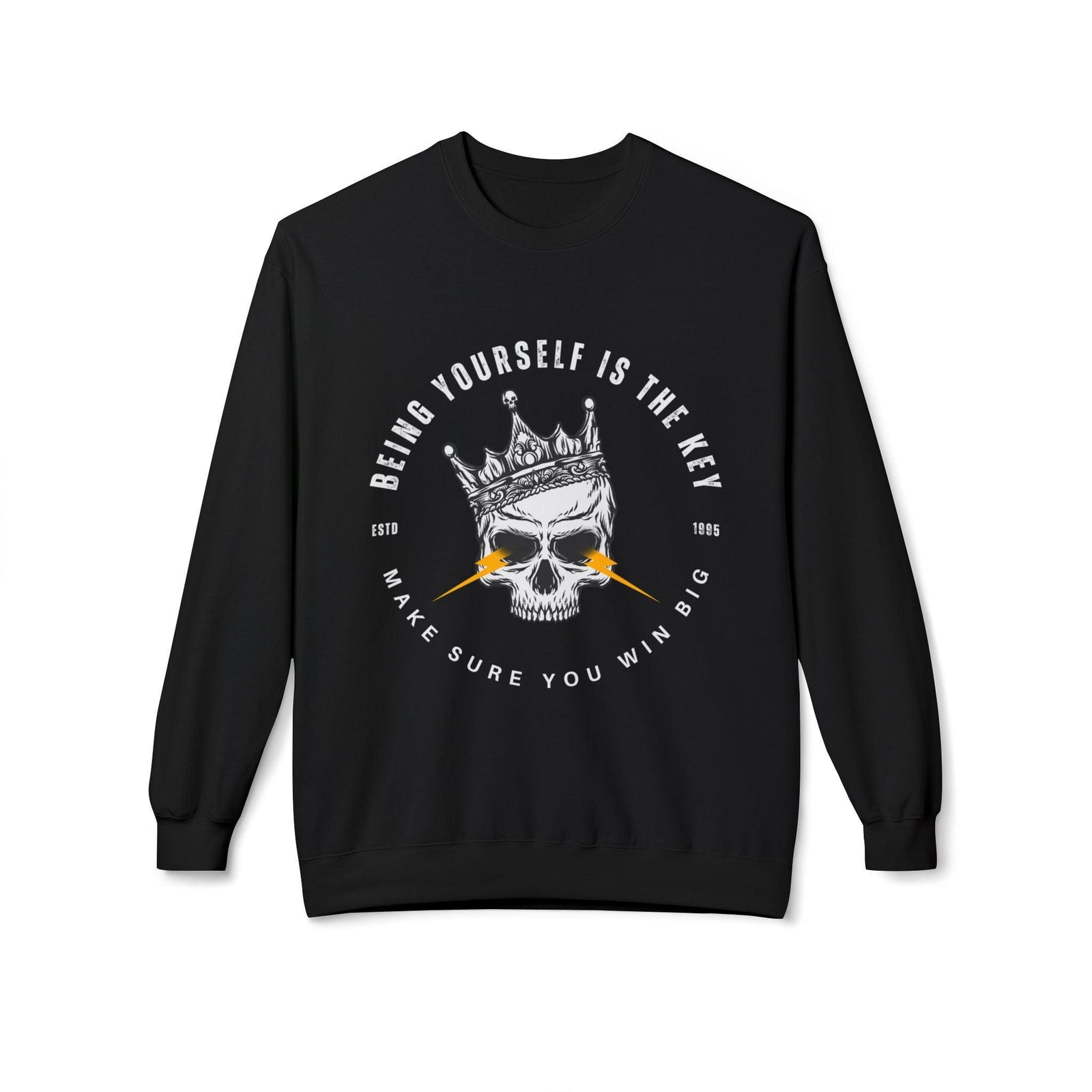 Crowned Skull Sweatshirt - Be Yourself Collection