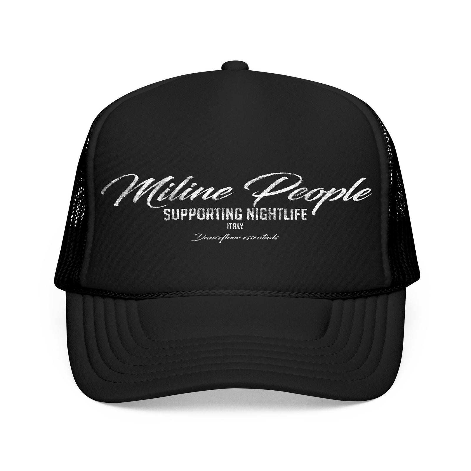 Nightlife Support Foam Trucker Hat, Party Hat, Festival Headwear, Premium Embroidered Cap..