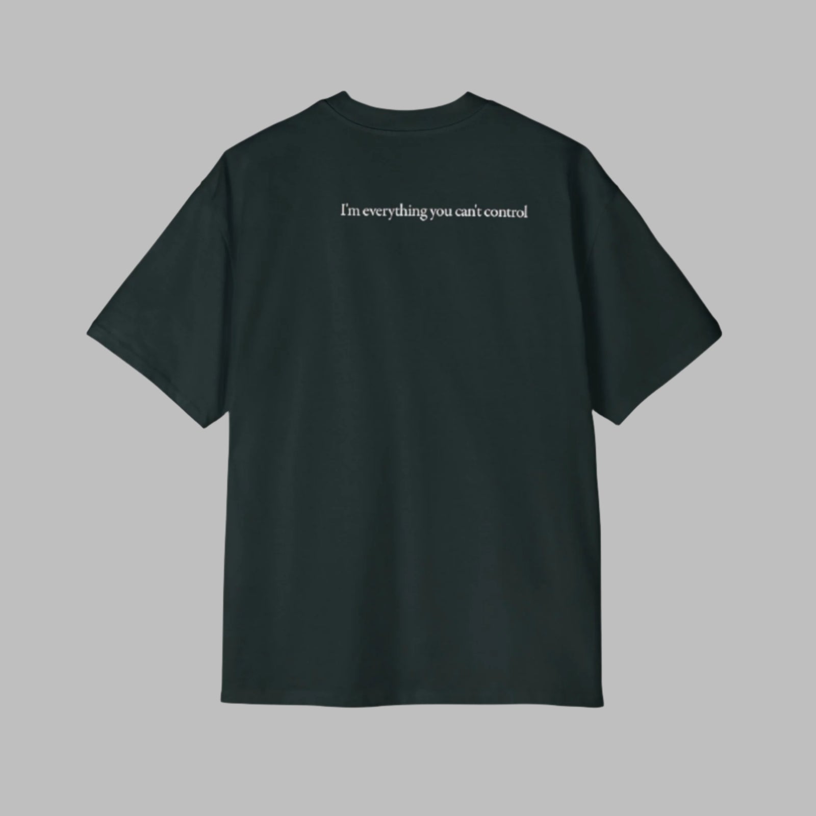 Premium Oversized Tee - "I'm Everything You Can Control" Statement T-Shirt