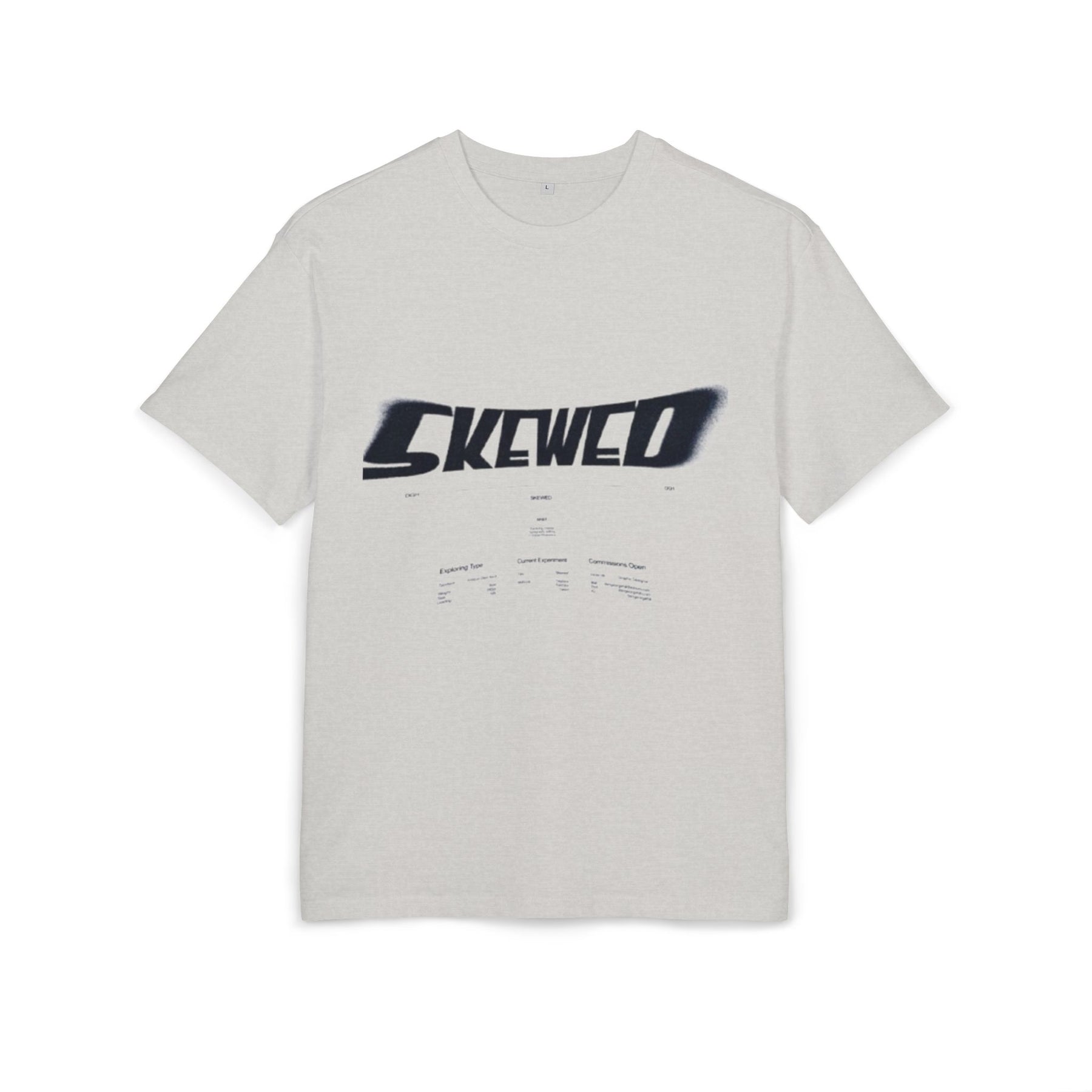 Skewed Graphic Premium Heavy Oversize Tee – Casual OBL!V Fashion