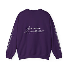 Motivational Crewneck Sweatshirt - Inspirational  for Adults, Premium Wear, Self-Care Reminder, Perfect for Streetwear