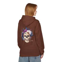 Hip hop Skull with floral design streetwear style Hoodie — thumb 23