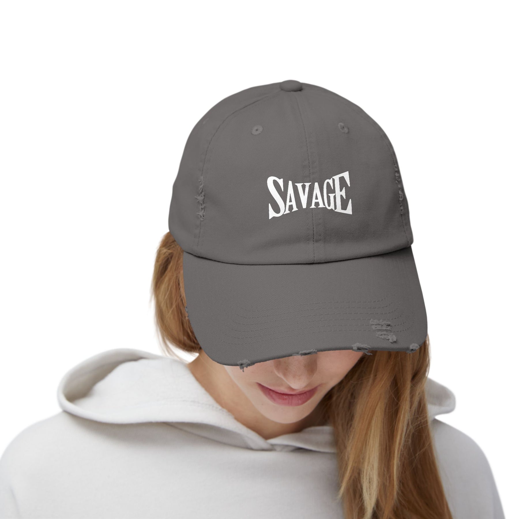 "SAVAGE Distressed Dad Hat"