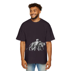 Vintage Premium  Oversized Tee with Savanna Adventure Design, Casual Wear, Graphic Tee, Streetwear Style..
