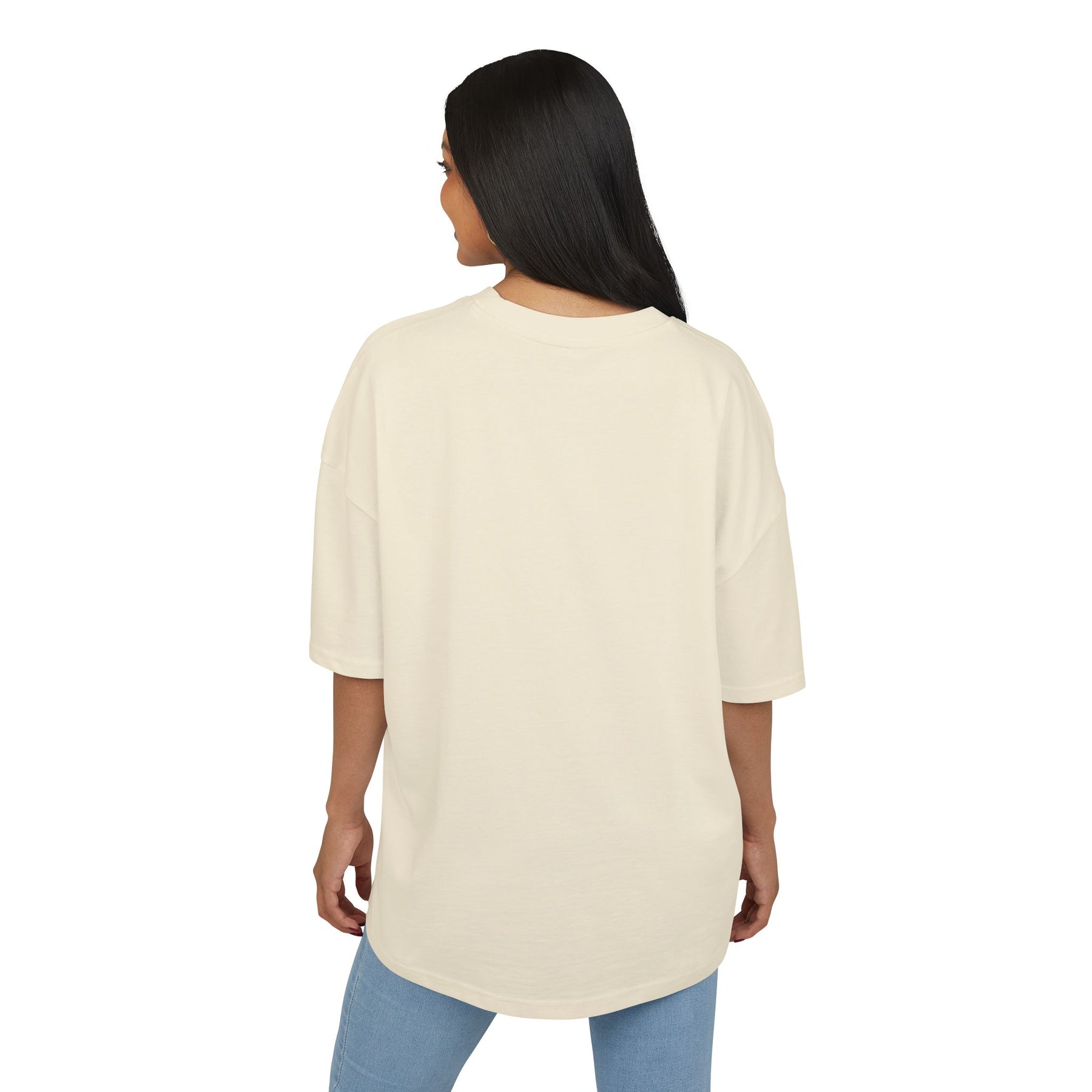 Oversized Tee - Olive Minimalist Unisex Cotton Box Tee