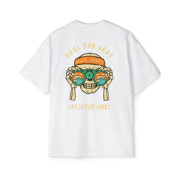 Bottom of the shirt says "Catch the Vibes" Oversized Tee  - Comfortable and Stylish — thumb 22