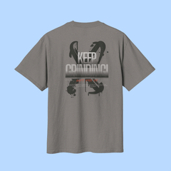 Graphic Tee - Faded Grey Print