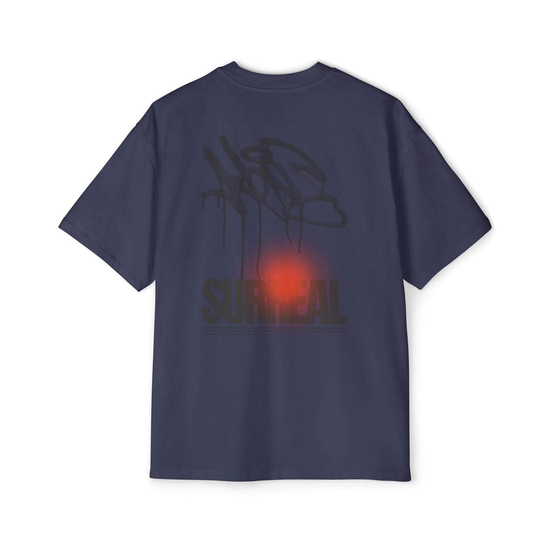 Surreal Graffiti Glow Graphic Oversized-Tee