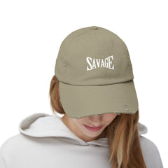 "SAVAGE Distressed Dad Hat"