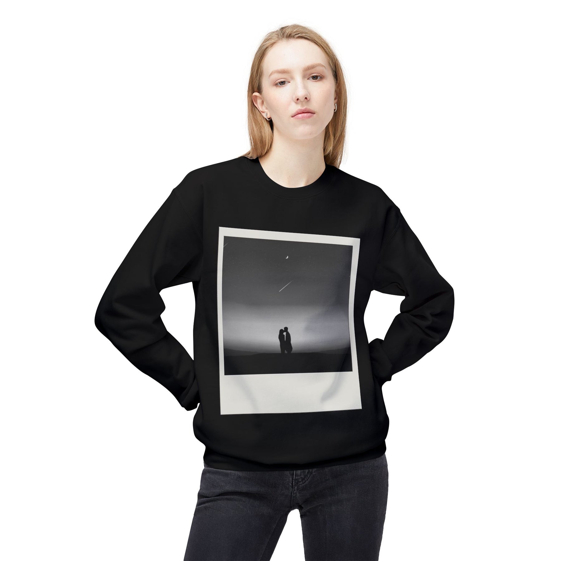 Polaroid Kiss Black Sweatshirt