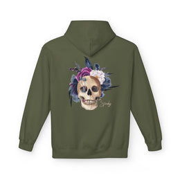 Hip hop Skull with floral design streetwear style Hoodie — thumb 36
