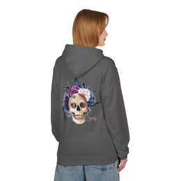 Hip hop Skull with floral design streetwear style Hoodie — thumb 47
