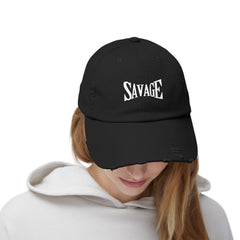 "SAVAGE Distressed Dad Hat"