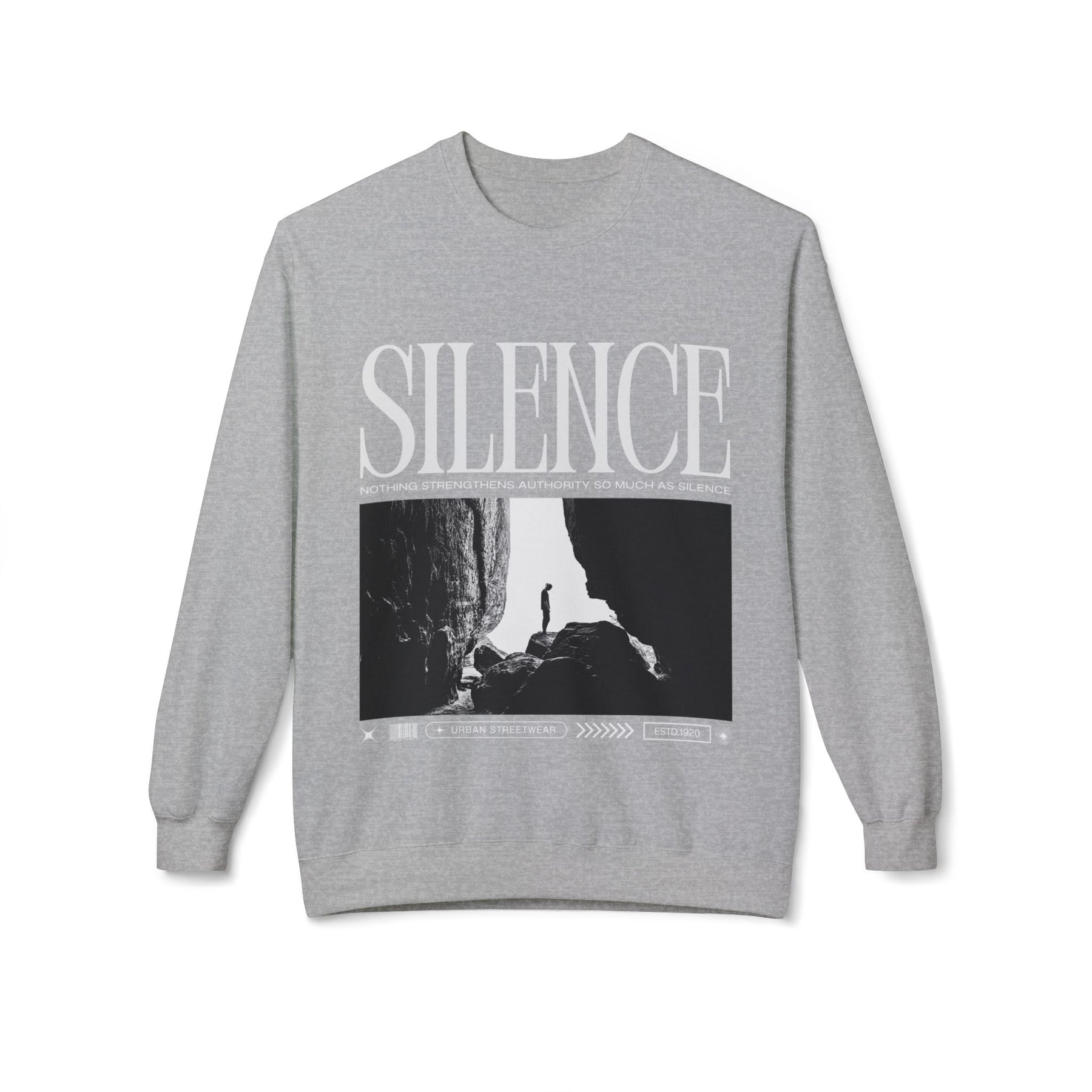 A new relaxed silence casual sweartshirt