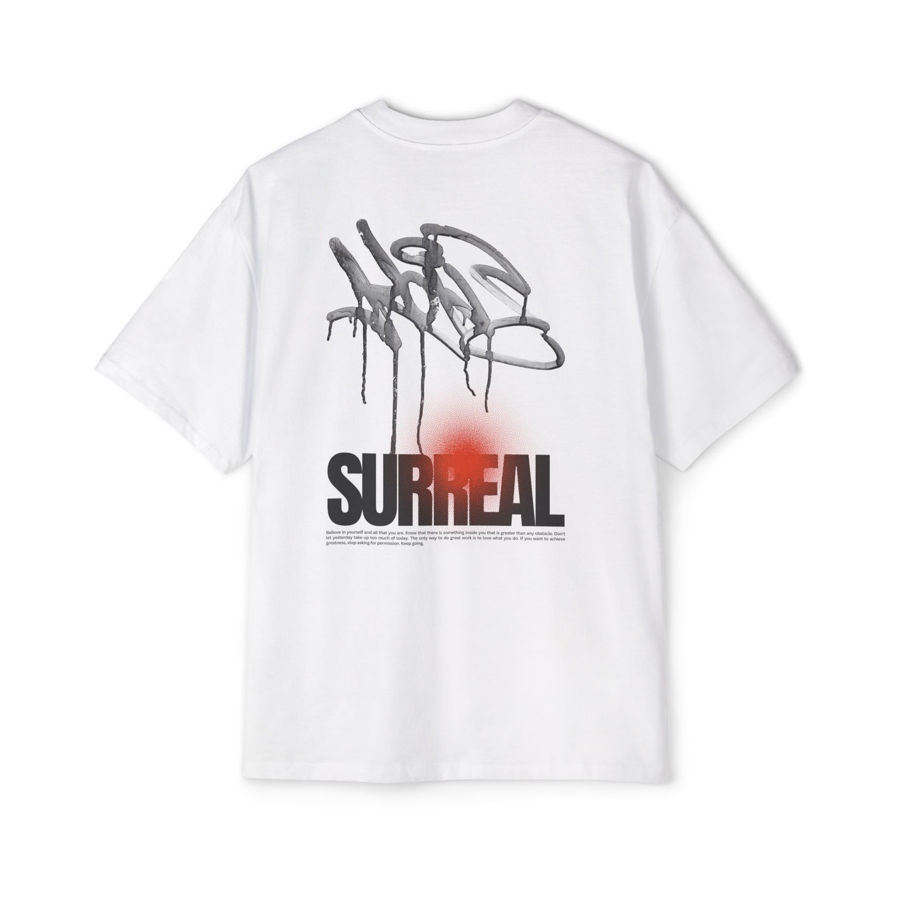 Surreal Graffiti Glow Graphic Oversized-Tee