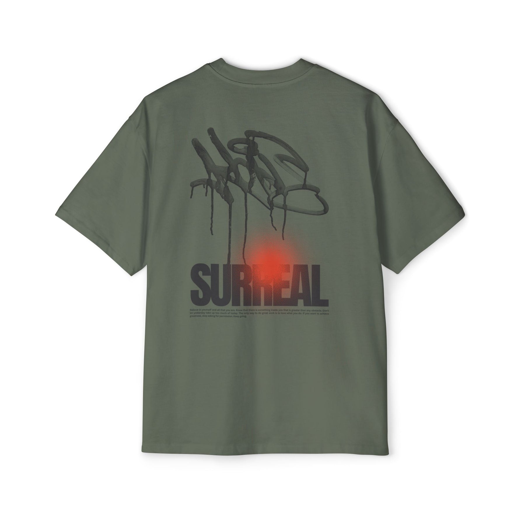 Surreal Graffiti Glow Graphic Oversized-Tee