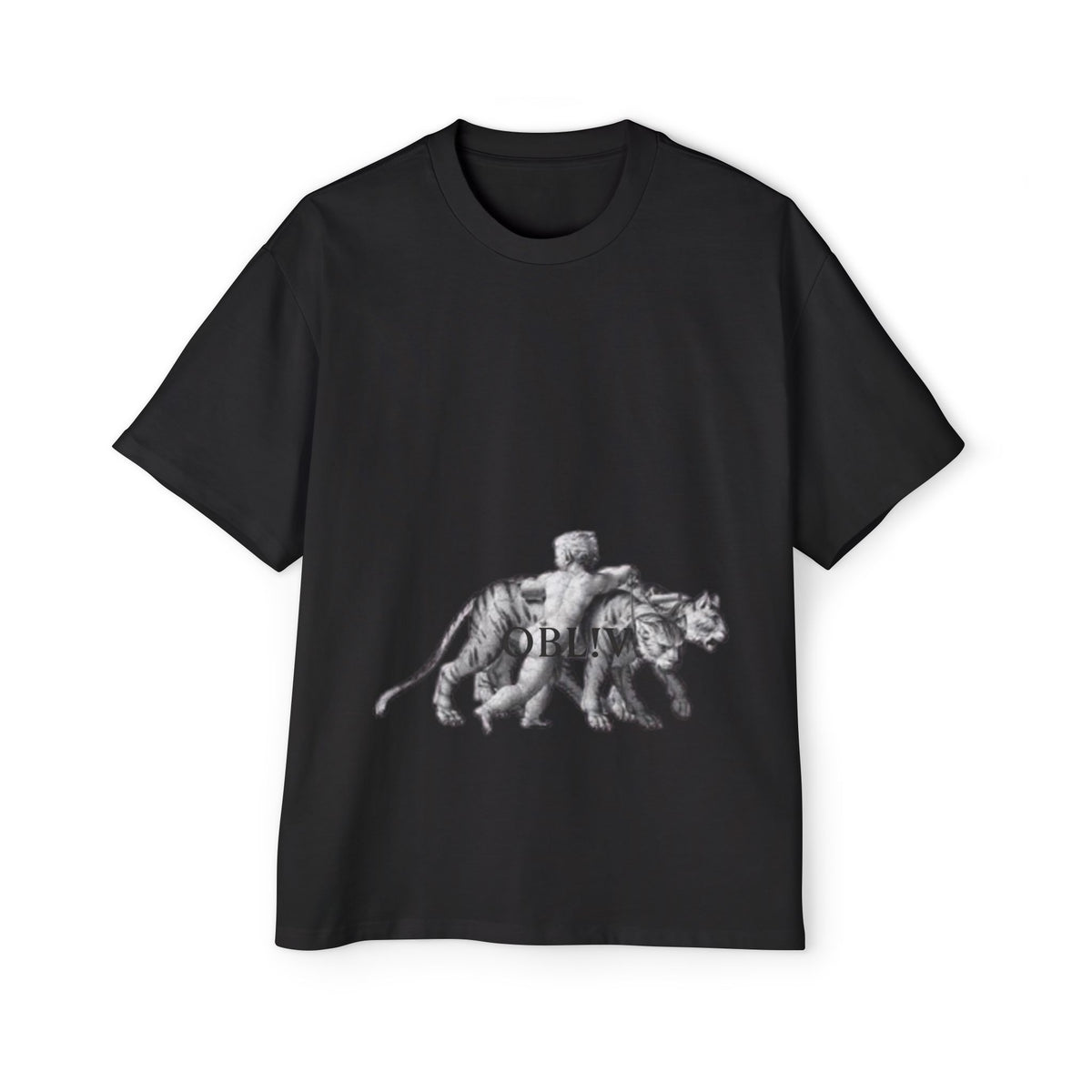 Vintage Premium  Oversized Tee with Savanna Adventure Design, Casual Wear, Graphic Tee, Streetwear Style.. — image 2