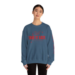 Chill Vibes Unisex Crewneck Sweatshirt, Take It Easy Gift for Relaxation, Cozy Loungewear, Cool Weather Wear, Casual Style Sweater