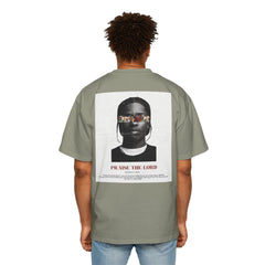 Men's Premium Oversized Tee - 'PRAISE THE LORD' Graphic Tee for Casual Wear