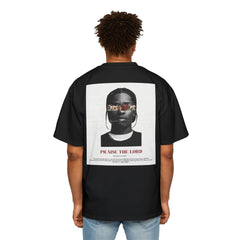 Men's Premium Oversized Tee - 'PRAISE THE LORD' Graphic Tee for Casual Wear