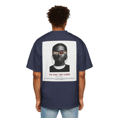 Men's Premium Oversized Tee - 'PRAISE THE LORD' Graphic Tee for Casual Wear