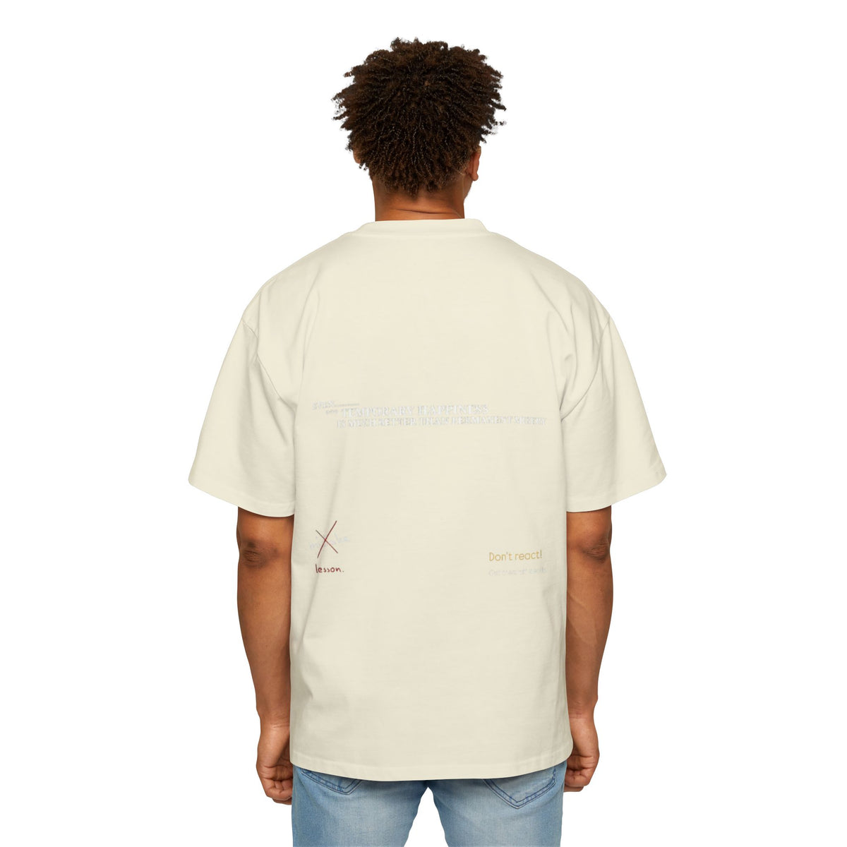 Men's Heavy Oversized Tee, Premium Top, Comfortable Streetwear, Graphic Tee,  Essential.. — image 36