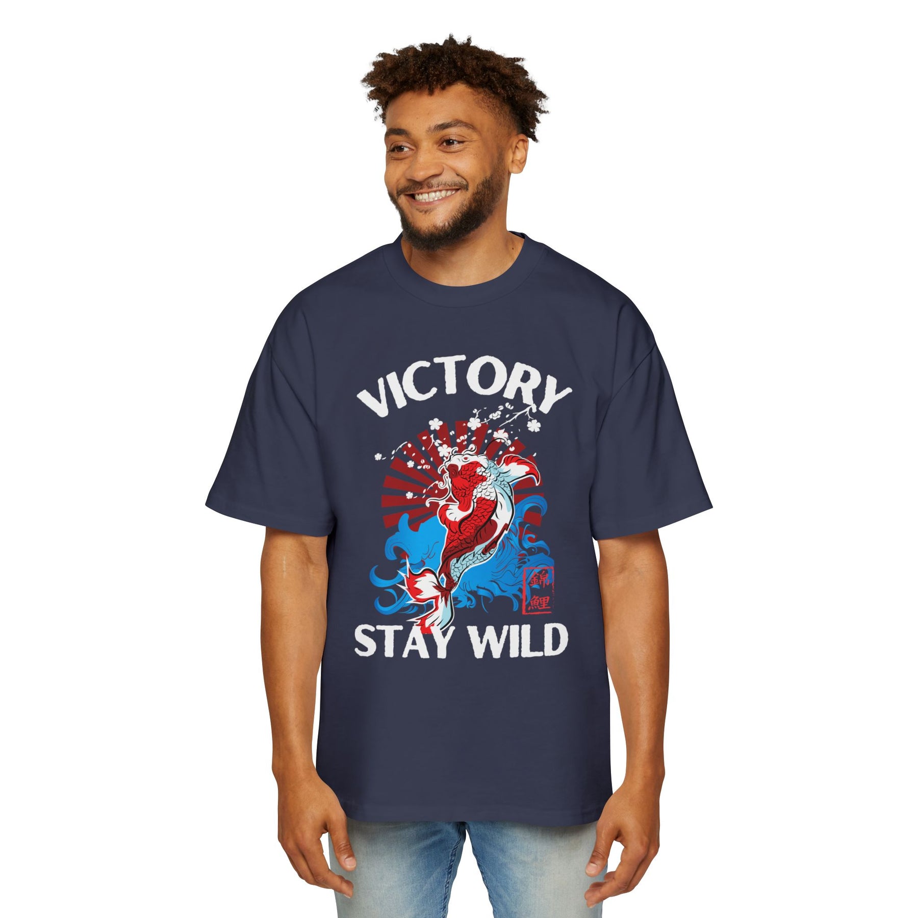 The Koi's Wild Ride to Victory Oversized-Tee