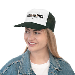 Born to Risk Trucker Cap - Stylish Mesh Hat for Adventurers