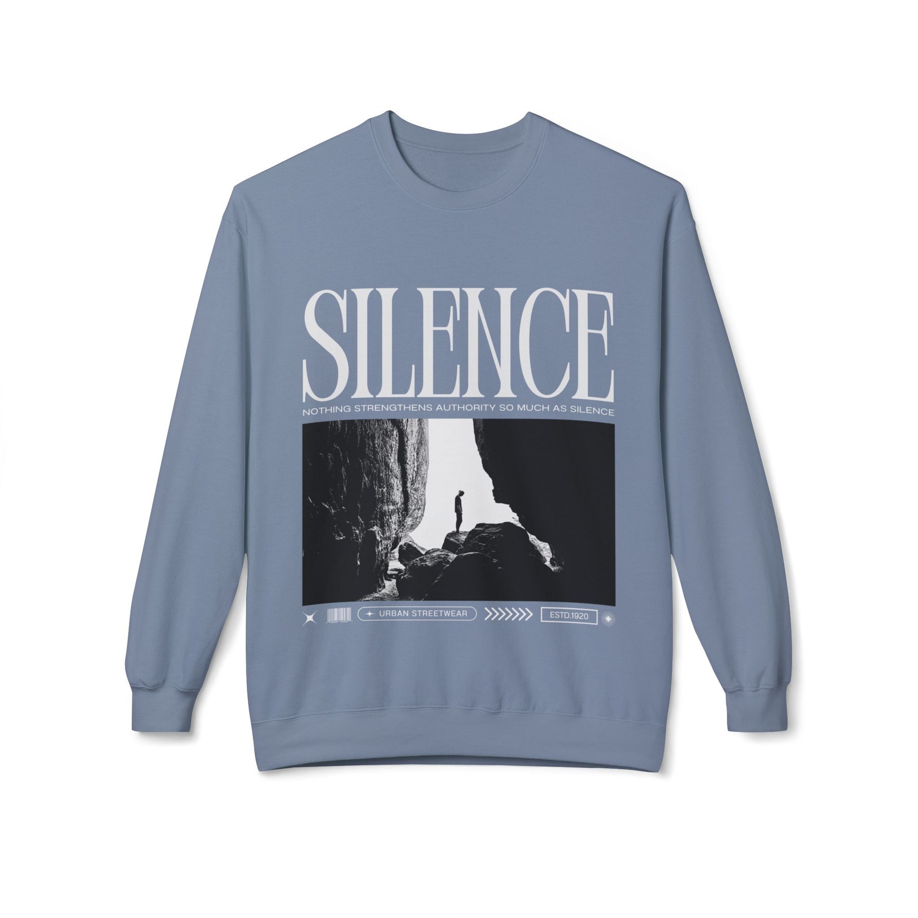 A new relaxed silence casual sweartshirt