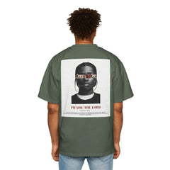 Men's Premium Oversized Tee - 'PRAISE THE LORD' Graphic Tee for Casual Wear