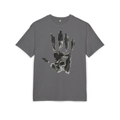 Premium Artistic Oversize Tee - Handprint Design for Creative Souls