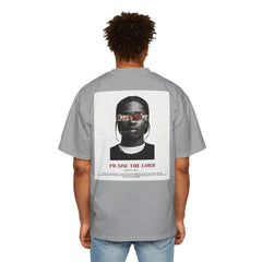 Men's Premium Oversized Tee - 'PRAISE THE LORD' Graphic Tee for Casual Wear