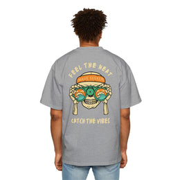 Bottom of the shirt says "Catch the Vibes" Oversized Tee  - Comfortable and Stylish — thumb 18