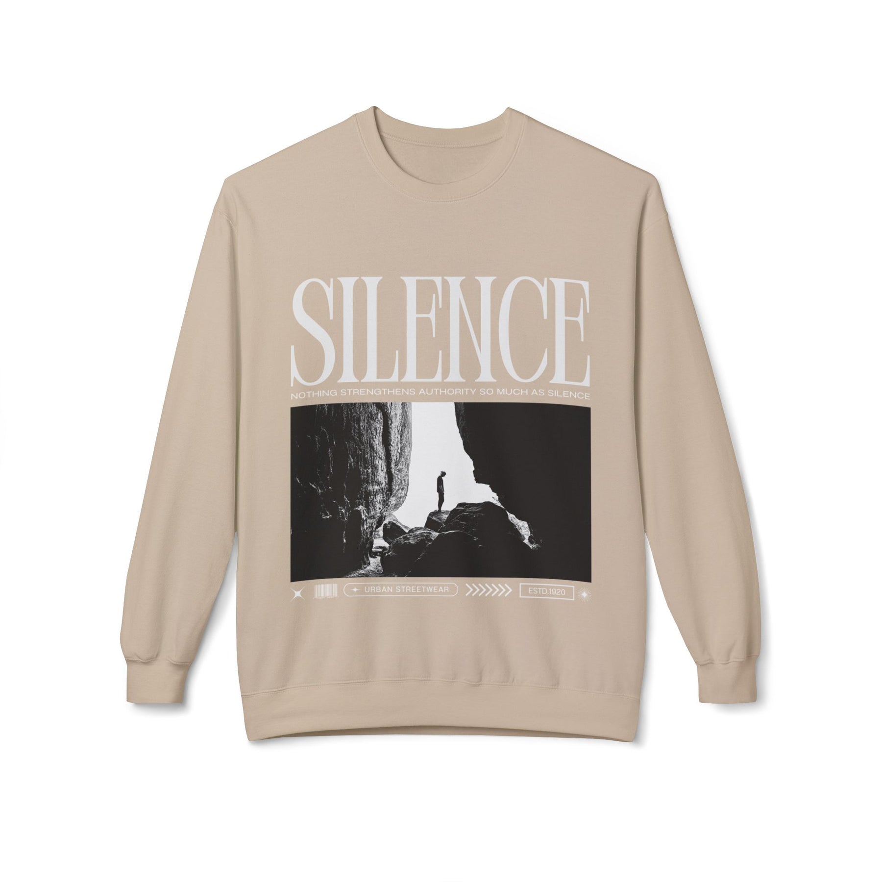 A new relaxed silence casual sweartshirt