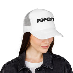Popeye Foam Trucker Hat | Custom Embroidered Baseball Cap.