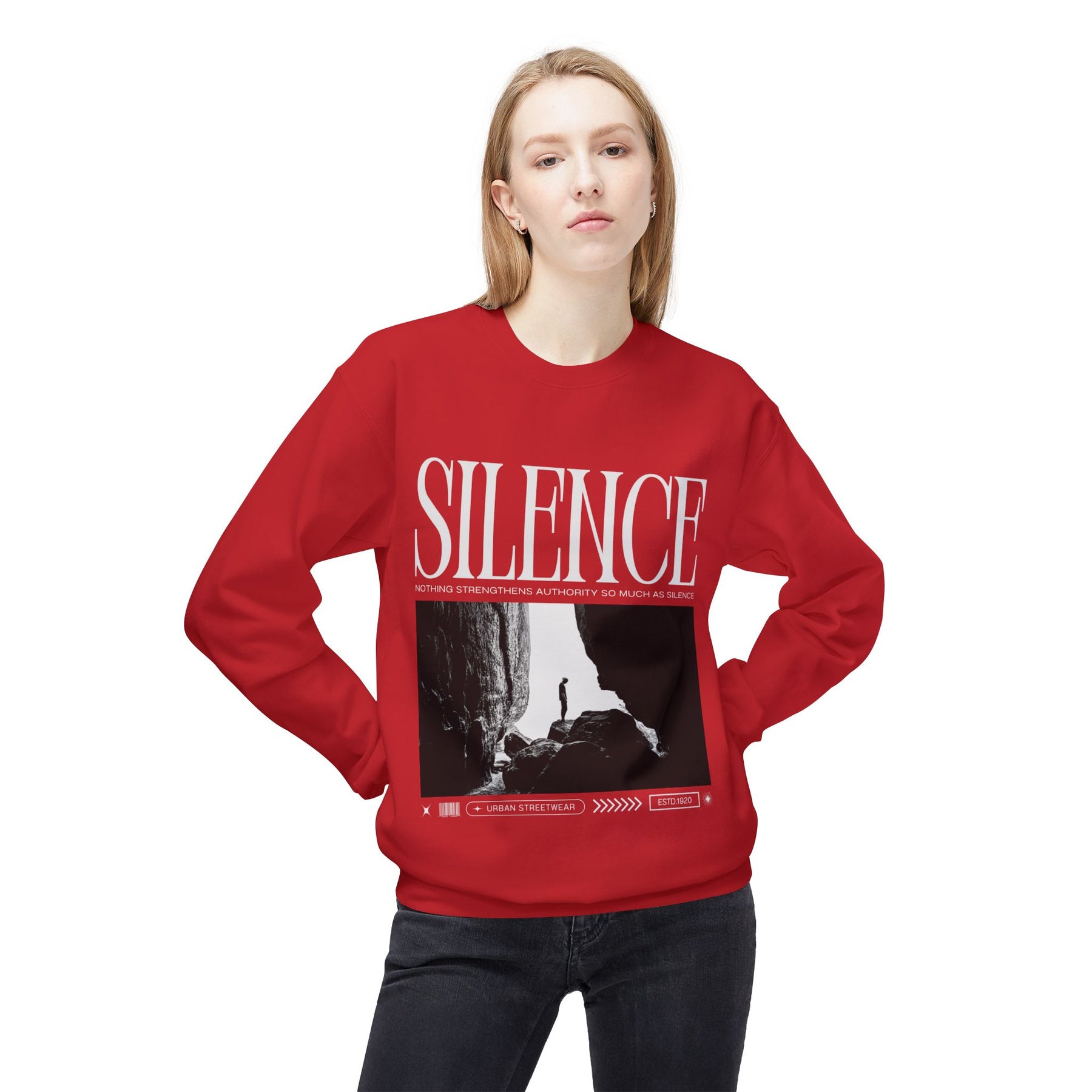 A new relaxed silence casual sweartshirt