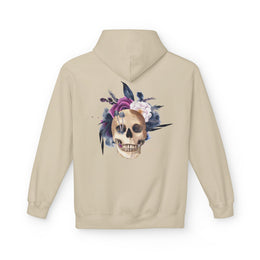 Hip hop Skull with floral design streetwear style Hoodie — thumb 27