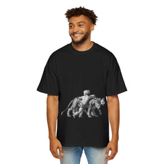 Vintage Premium  Oversized Tee with Savanna Adventure Design, Casual Wear, Graphic Tee, Streetwear Style..