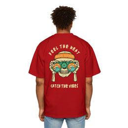 Bottom of the shirt says "Catch the Vibes" Oversized Tee  - Comfortable and Stylish — thumb 27