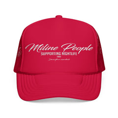 Nightlife Support Foam Trucker Hat, Party Hat, Festival Headwear, Premium Embroidered Cap..