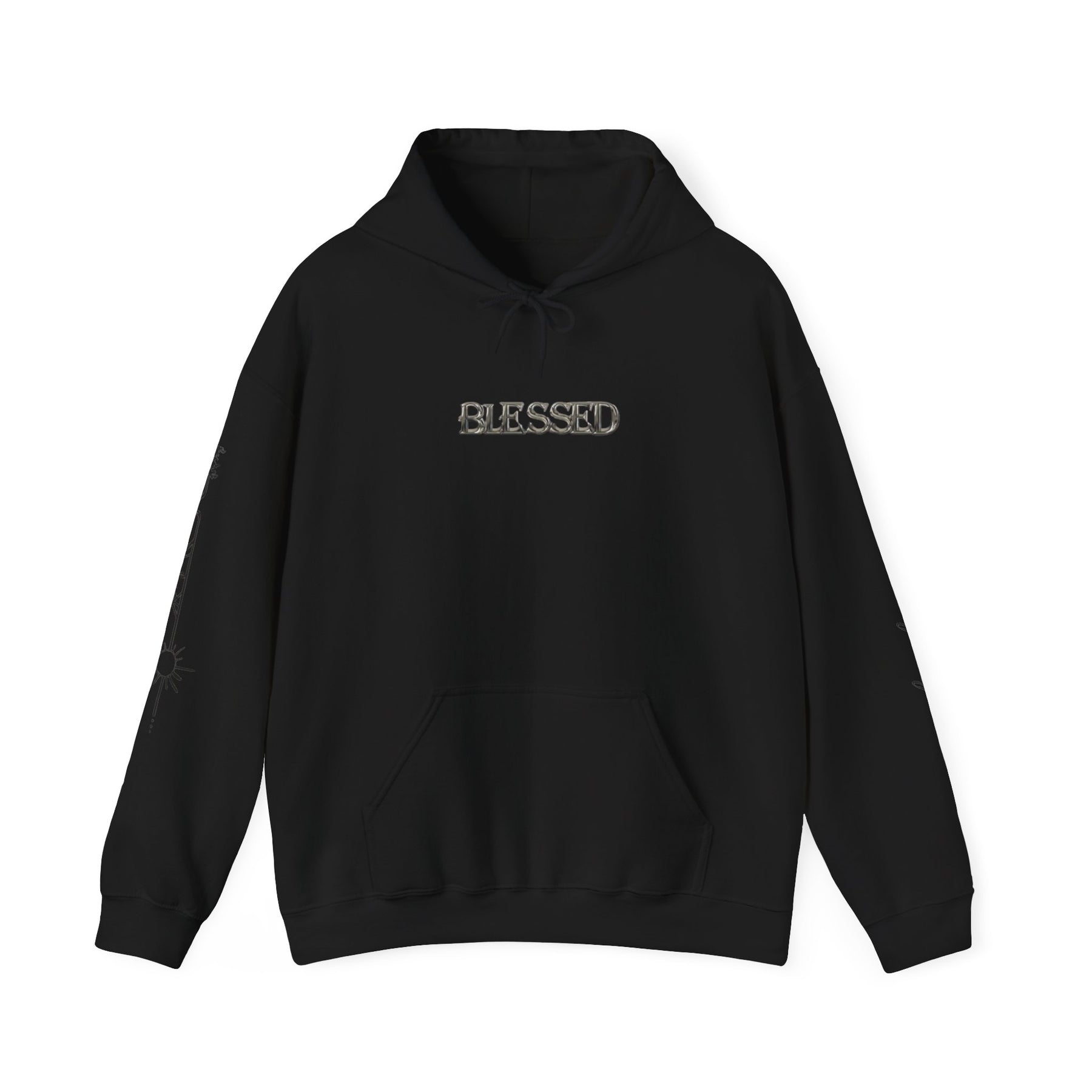 Blessed Premium Hooded Sweatshirt, Streetwear Style, Casual Everyday Wear, Spiritual Apparel
