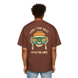 Bottom of the shirt says "Catch the Vibes" Oversized Tee  - Comfortable and Stylish — thumb 30