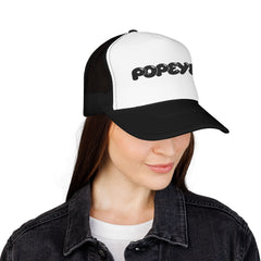 Popeye Foam Trucker Hat | Custom Embroidered Baseball Cap.