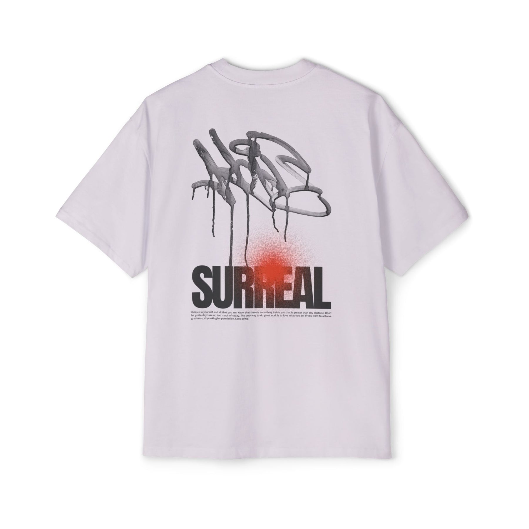 Surreal Graffiti Glow Graphic Oversized-Tee