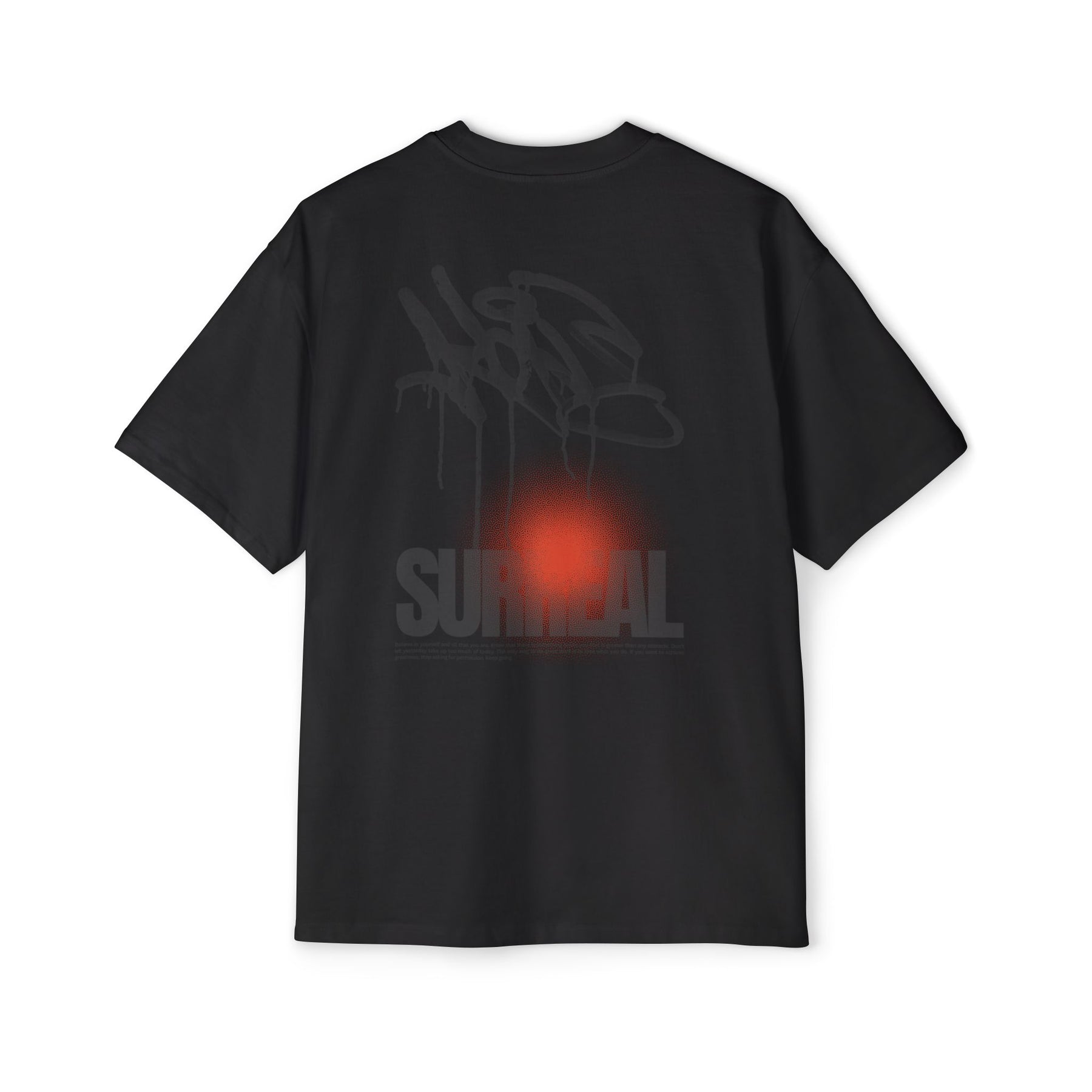 Surreal Graffiti Glow Graphic Oversized-Tee