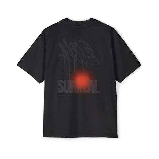 Surreal Graffiti Glow Graphic Oversized-Tee