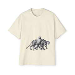 Vintage Premium  Oversized Tee with Savanna Adventure Design, Casual Wear, Graphic Tee, Streetwear Style..