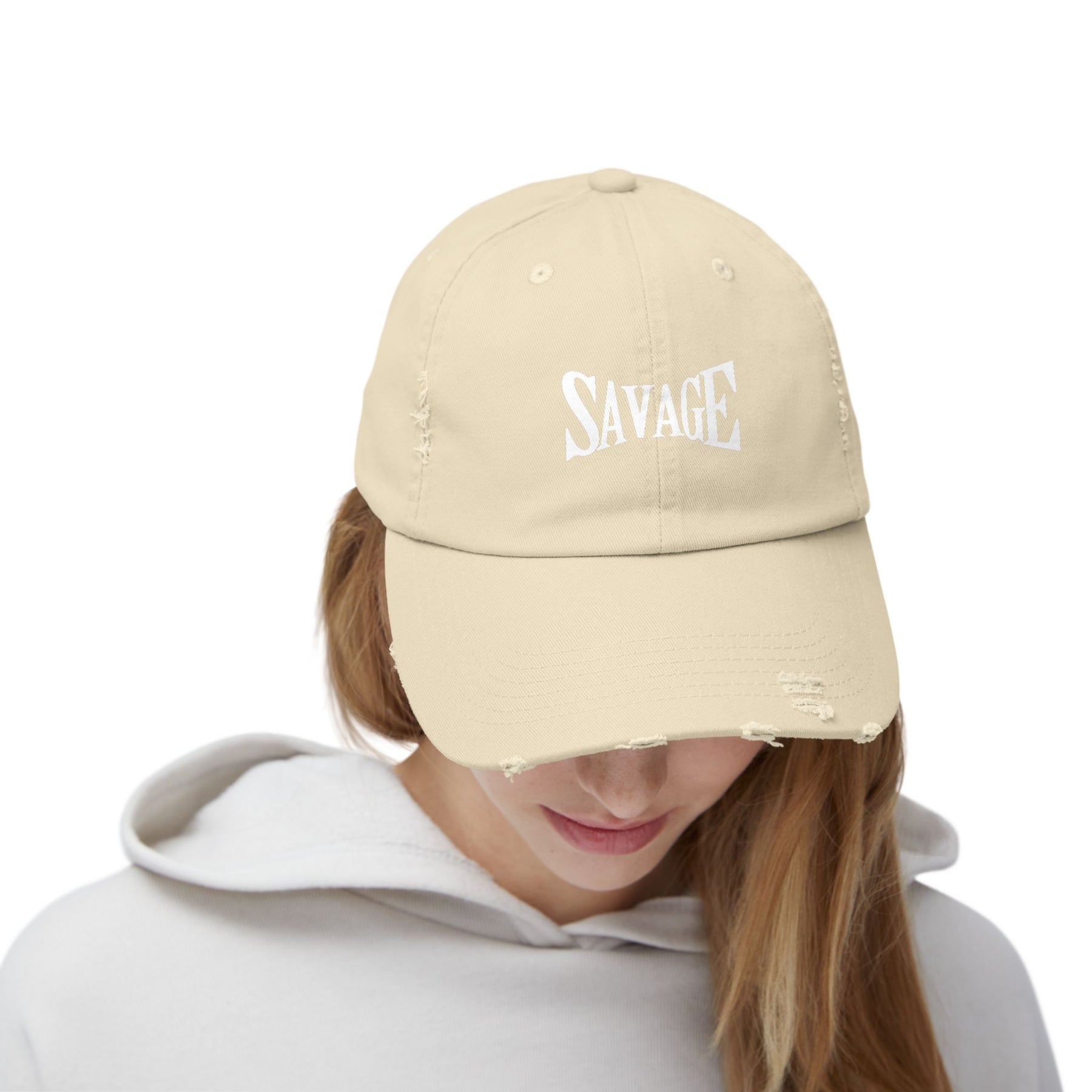 "SAVAGE Distressed Dad Hat"