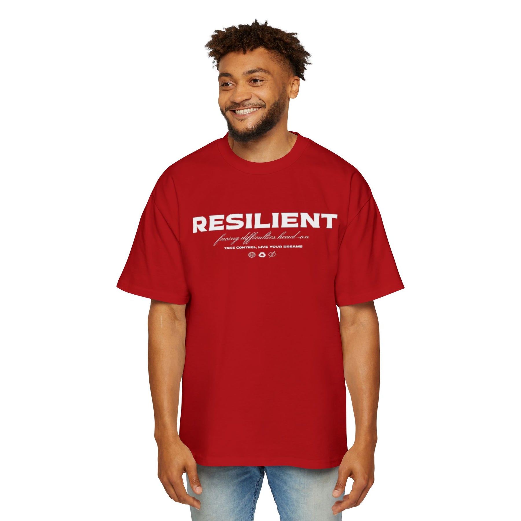 Oversized Resilient Tee - Casual Comfort for Everyday Strength