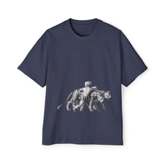 Vintage Premium  Oversized Tee with Savanna Adventure Design, Casual Wear, Graphic Tee, Streetwear Style..
